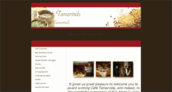 Desktop Screenshot of cafetamarinds.com